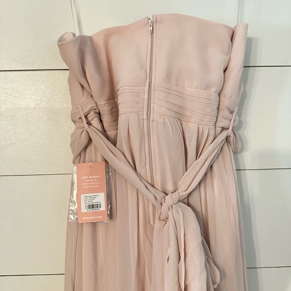 NWT BIRDY GREY 3X Grace convertible pale pink flowy woman maxi bridal dress - Picture 5 of 10
